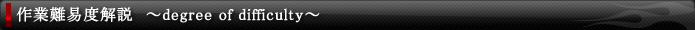 タイトル・作業難易度解説